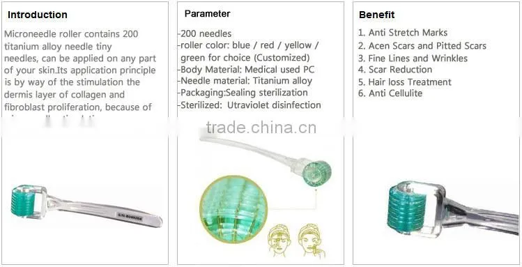 professional beauty salon use cosmetic devices meso 200 needles micro needle roller