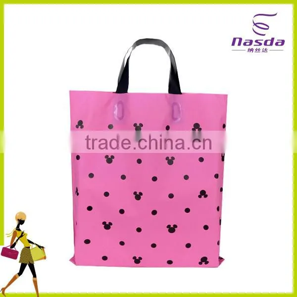 heat resistant plastic bag,disposable supermarket plastic bag,top quality D-cut gift bag