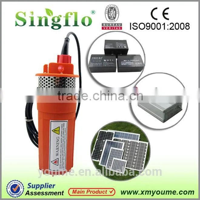 dc deep well submersible solar water pumps
