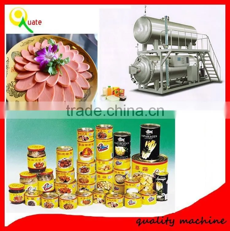 two layer pot water inmmersion food sterilization retort retort sterilizer for pouch food