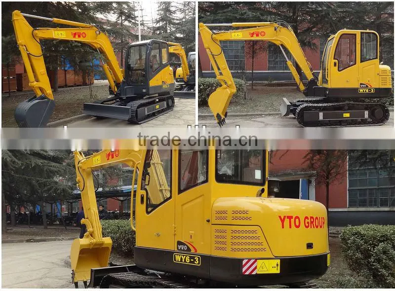 YTO WY6-3 6ton small crawler excavator for sale