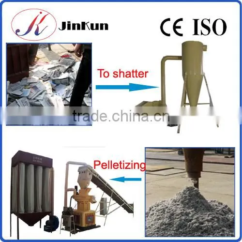 JINKUN waste newpaper pellet mill machine for sale