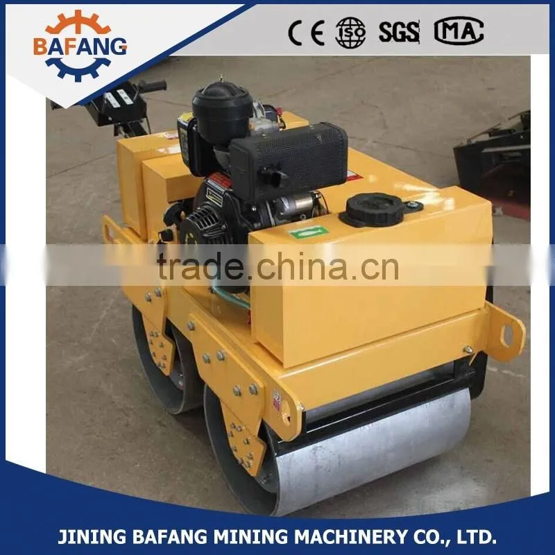 Double Drum Walk Behind Diesel Engine Vibratory Roller Road Roller