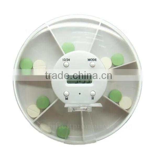 7 Day 5 Group Alarm Plastic Pill Reminder Pill Box With Alarm Timer