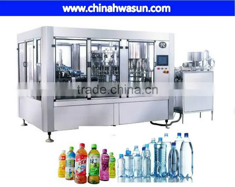 Automatic small bottle washing filling capping 3in1 machine