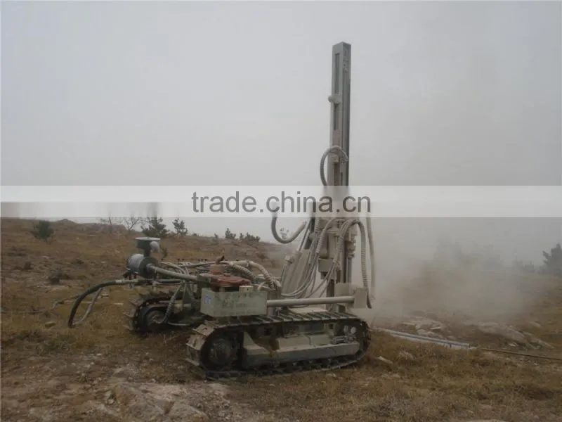 High Air Pressure Crawler Hydraulic Drilling Rig D100YA2 For Depth 30 Meters
