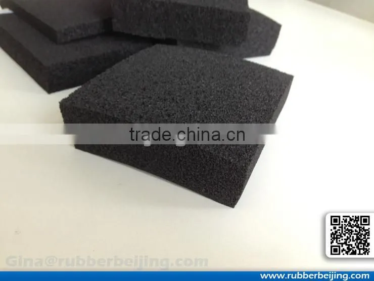 close-celled and open-celled foam rubber insulation sheets