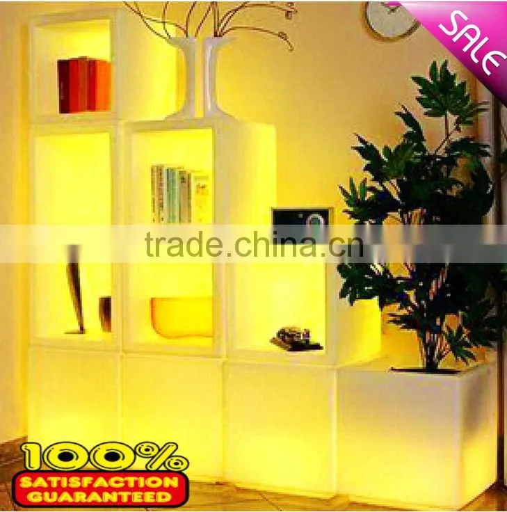 PE plastic LED wine /liquor display