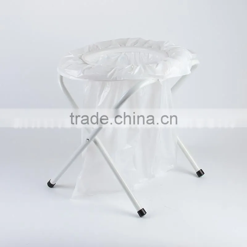 OUTDOOR CAMPING Portable Toilet With 6pcs Big degradable Polybag,Foldable camping toilet Chair,Mobile Toilet
