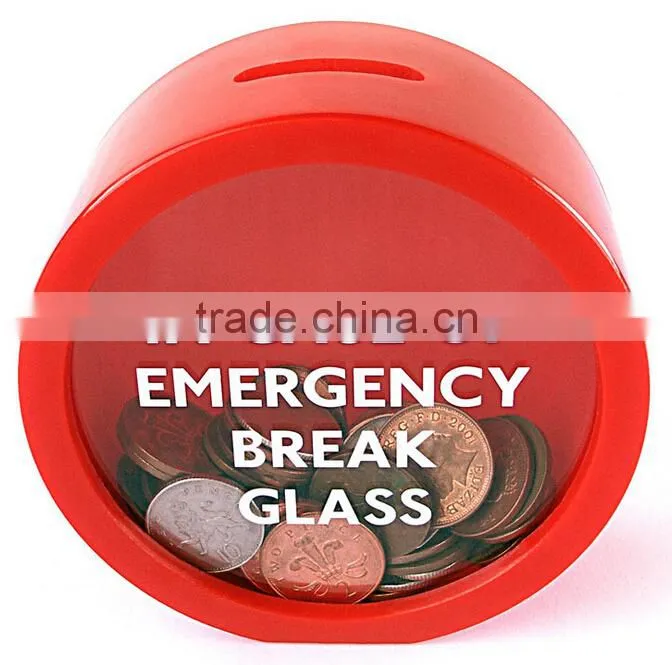 Supply creative emergency money box / piggy bank
