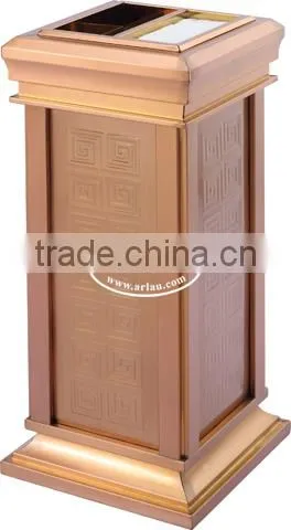 Arlau Ashtray Trash Cans,Double Round Garbage Bin For Public,Garbage Bin Stand