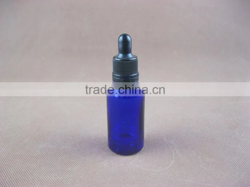 essential oil bottle glass blue perfume bottle