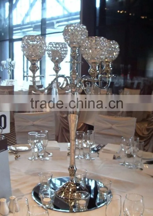 silver plated wedding candelabra