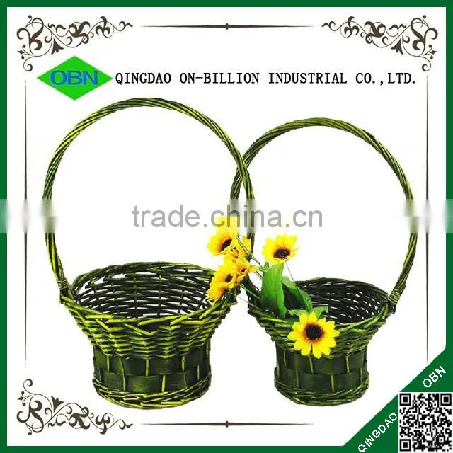 Handmade christmas decorative basket flower