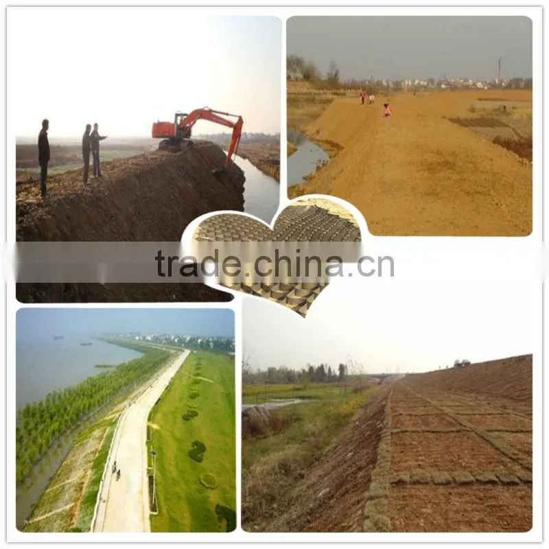 Embankment reinforcement high strength geocell