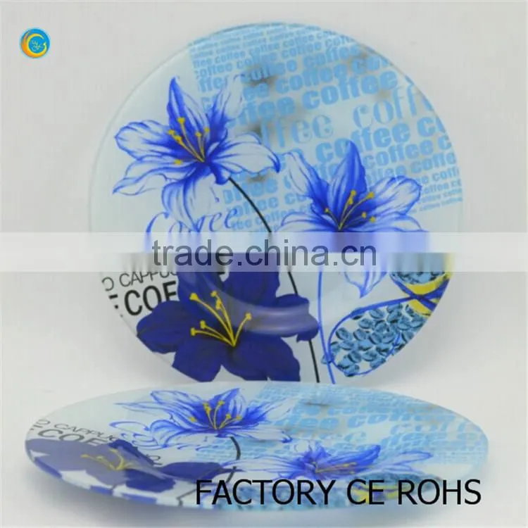 glass round vintage plate 100% product quality protection