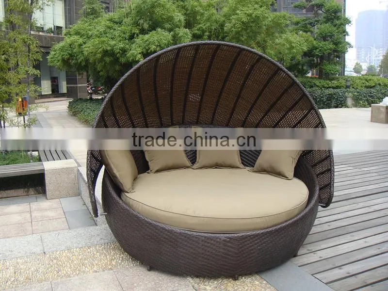 2016 Hot Sale Round Rattan Lounger for Beach