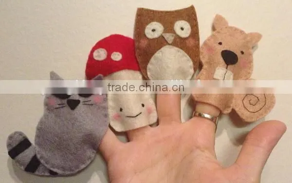2017 best selling new product decorative custom handmade fabric felt cheap fashion innovative cat hand puppet wholesale