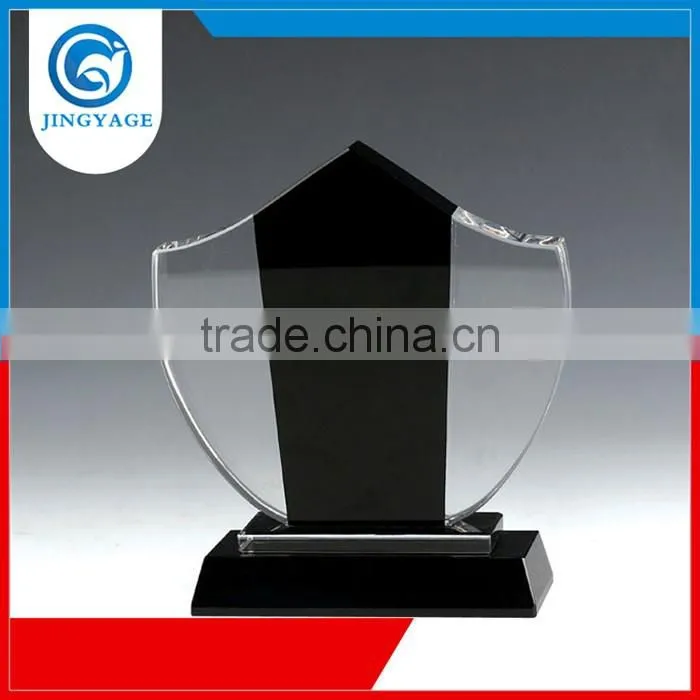 Jingyage ISO 9001 Factory free sample winner crystal trophy black base for sports