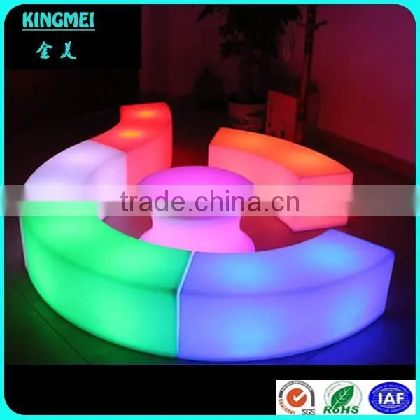 Cool luminous bar counter furniture plastic led bar counter