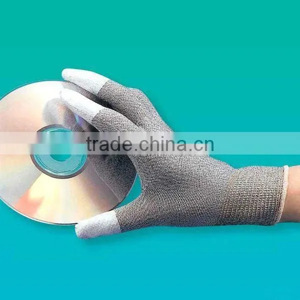 Inspection nylon glove with pu coating