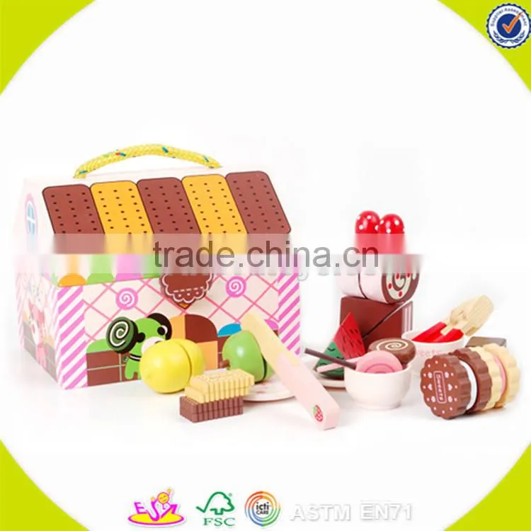 Wholesale wonderful pretend wooden tableware set toy interesting wooden tableware set toy W10B063
