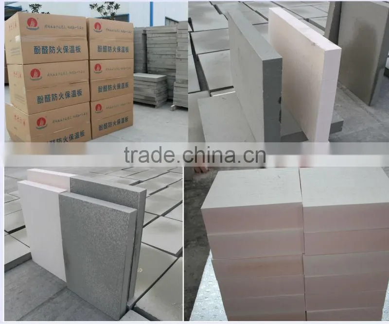 Phenolic foam wall/roof insulation board/ HVAC air duct phenolic insulation board