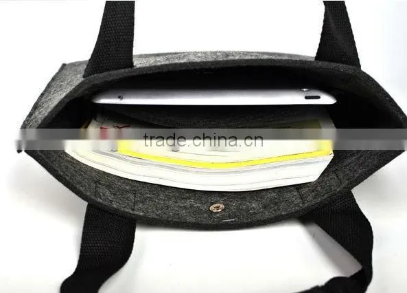 Wool felt eco-friendly portable shopping bag storage bag magazine sorting bags (TM-FT011)