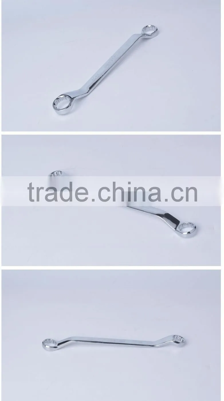 mirror surface double box end wrench,anti-rust spaner wrench ring ,ANSI double box end wrench