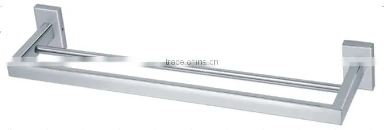 Bath Hardware factory supply stainless steel double bar towel rack