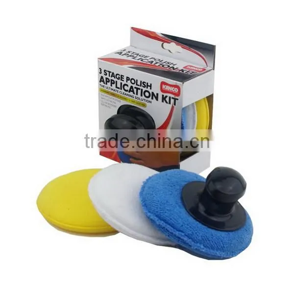 2017 microfiber wax applicator pad,wax applicator