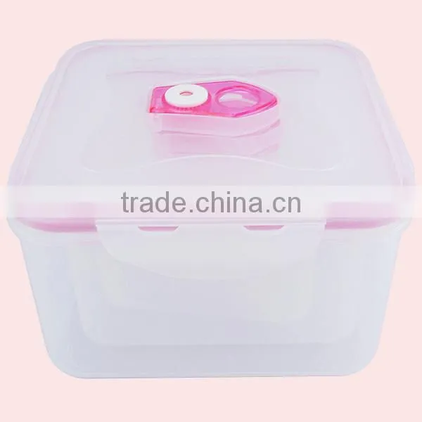 Square Take Away Airtight Plastic Food Container