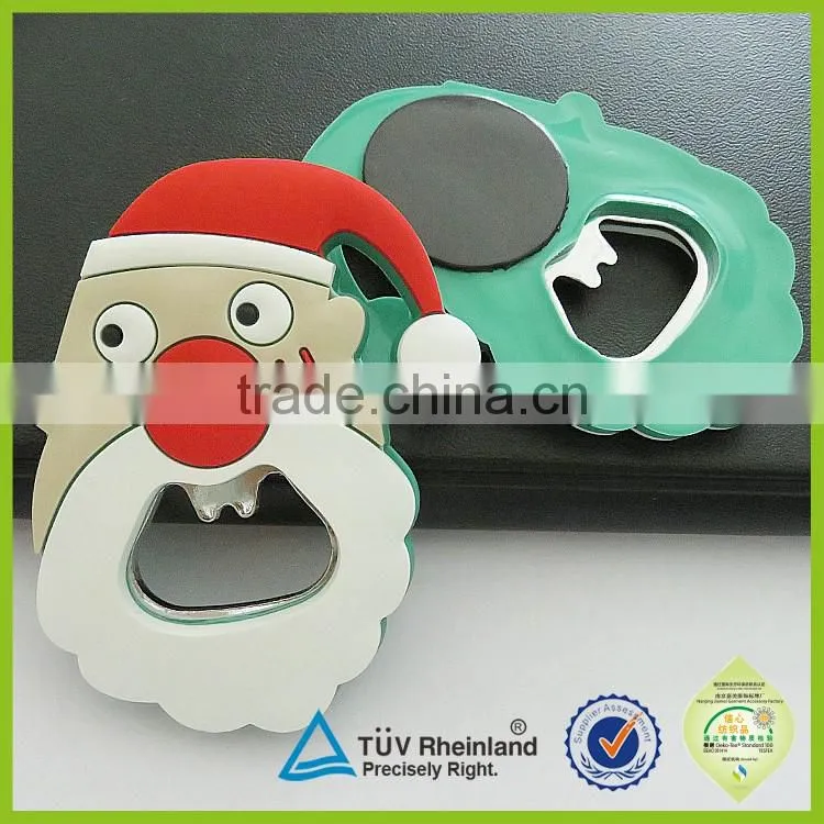 Promotion gifts custom soft PVC rubber branded bottle opener key ring