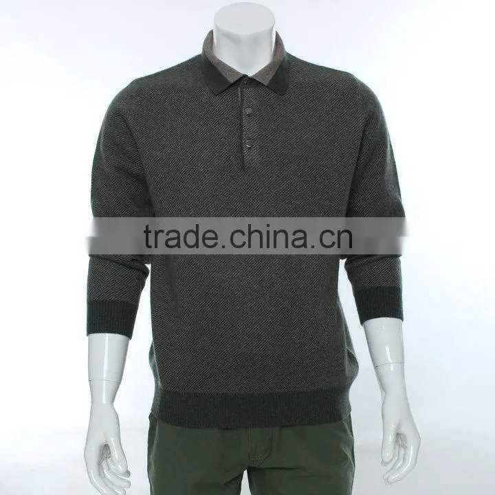 Grey 100%wool winter fashion with long sweater ,blue long sleeve model sweater for men with 1/4 zipper ,men sweater 2015