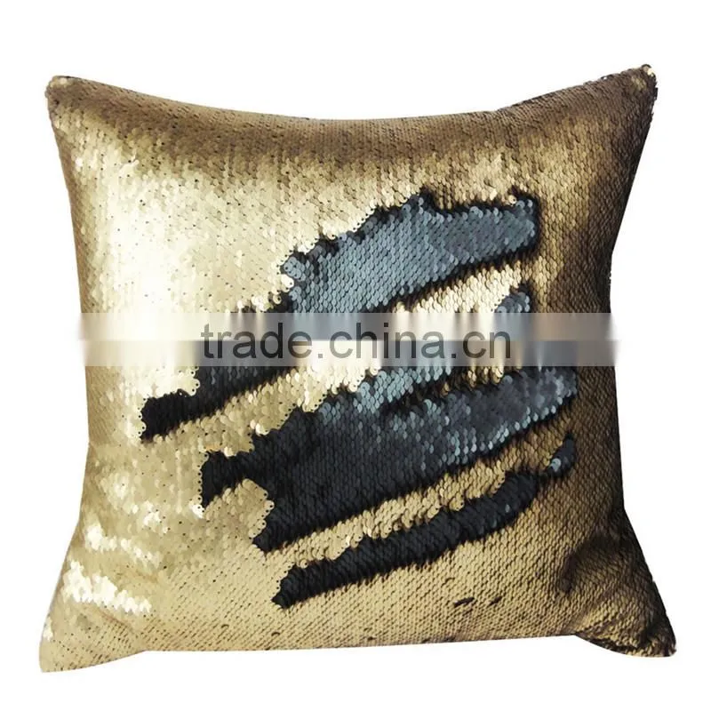 Stock Cheaper New Design Cushion Cover Whoelsale Sequins Mermaid Pillow Covers