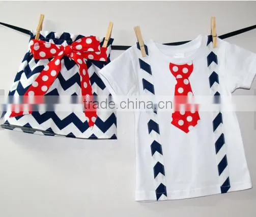 China manufacturer wholesale navy blue white boy chevron bow tie baby tie