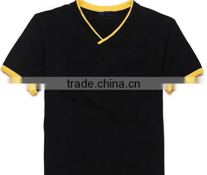 wholesale short sleeve custom polo V-neck t-shrts for summer