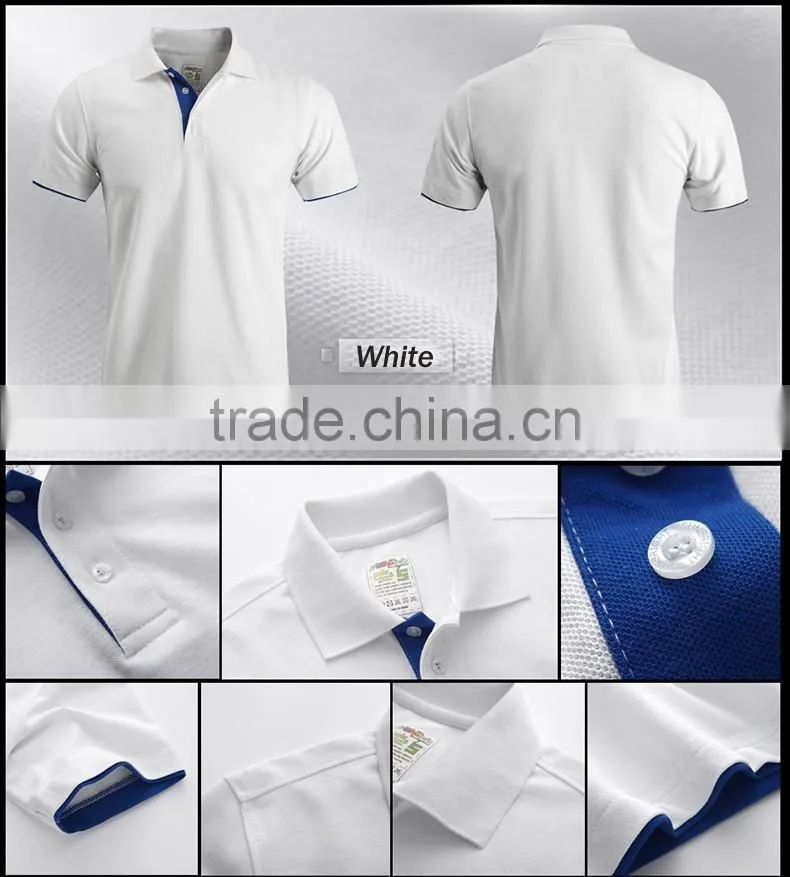 custom news design 100% cotton two color short sleeve polo shirt Bosco Sport Shirt couple slim shirts design for lovers