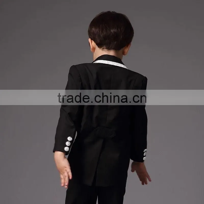 Europe Style Boys Tuxedo For Piano Perfonmance Kids Clothes Set For Host Formal Children Clothing B-NB-CS905-20