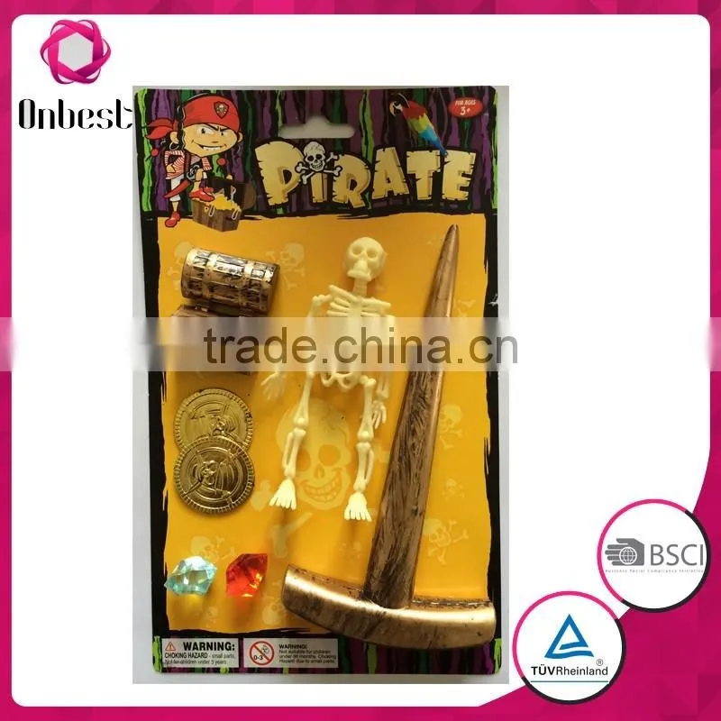 Factory price halloween pirate set ZP419 fancy party decorations kids pirate play set
