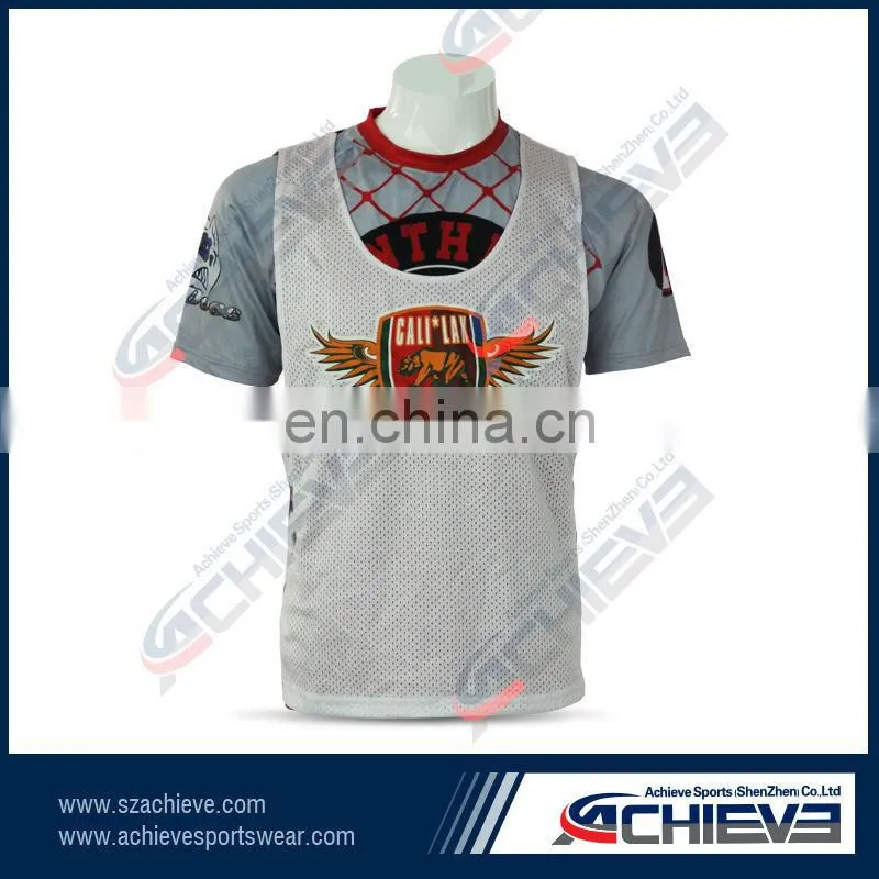 Sportswear mens designs lacrosse uniforms custom sublimation team lacrosse jerseys/shooting shirts/shorts/pinniy lacrosse gear