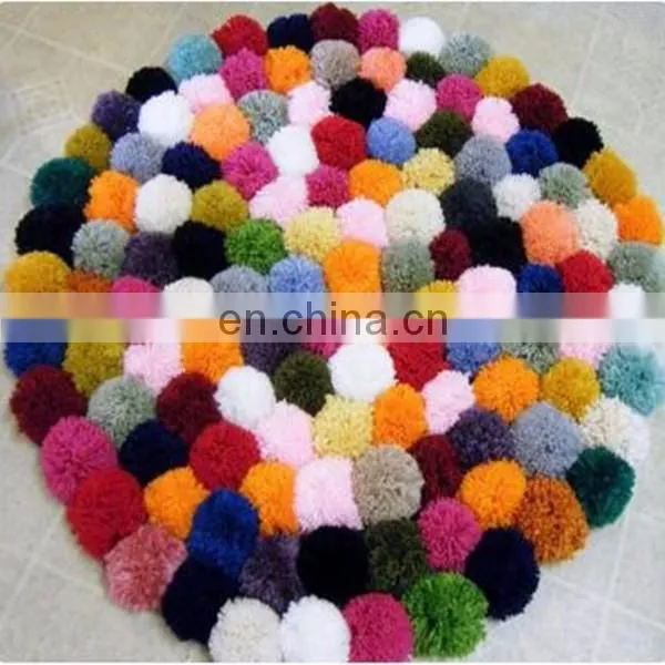 felt pom pom ball rug for baby