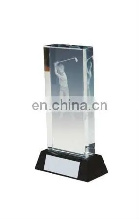 2013 crystal golf trophy award cup made in China
