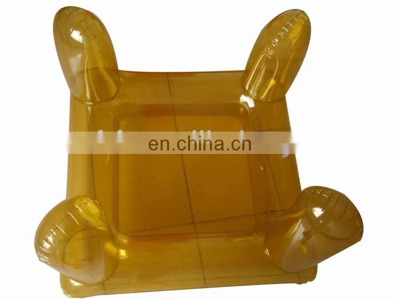 inflatable transparent pvc table and stool set