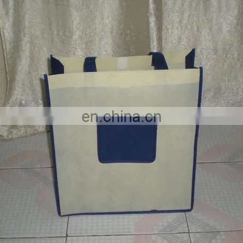 Green handle Non woven bag