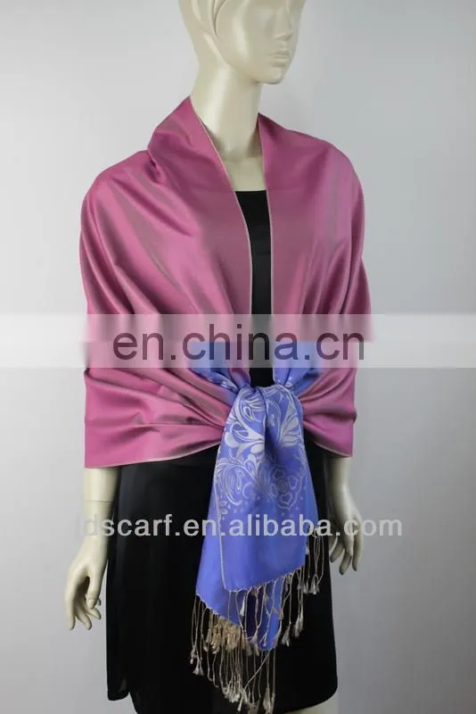 hijab silk scarves JDS-131# elegant luster and soft silk hijab