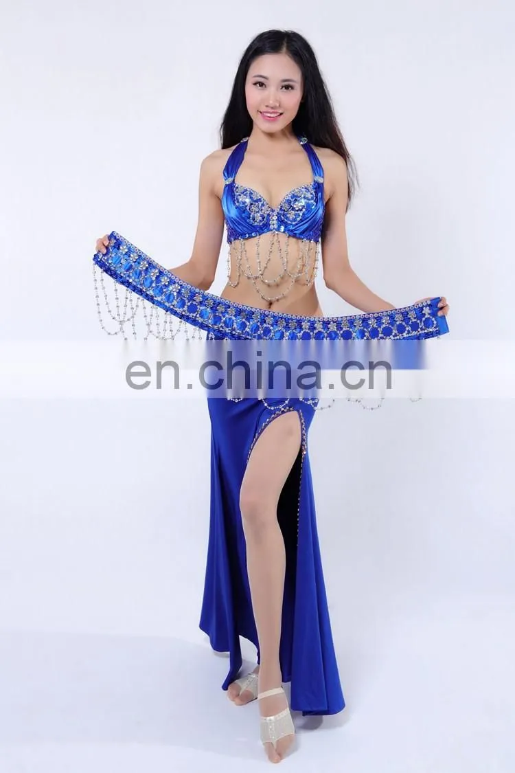 New sequins beading tassel elegant belly dance costumes outfit