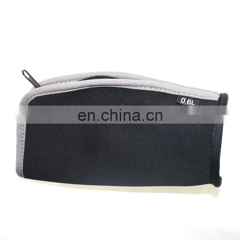custom label stitched zipper opening neoprene can cooler bag