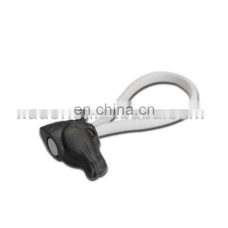 Lovely animal head shaped silicone keychain
