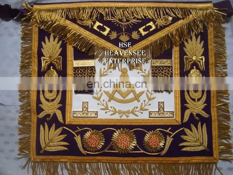 MASONIC REGALIA GRAND LODGE PAST MASTER APRON PURPLE